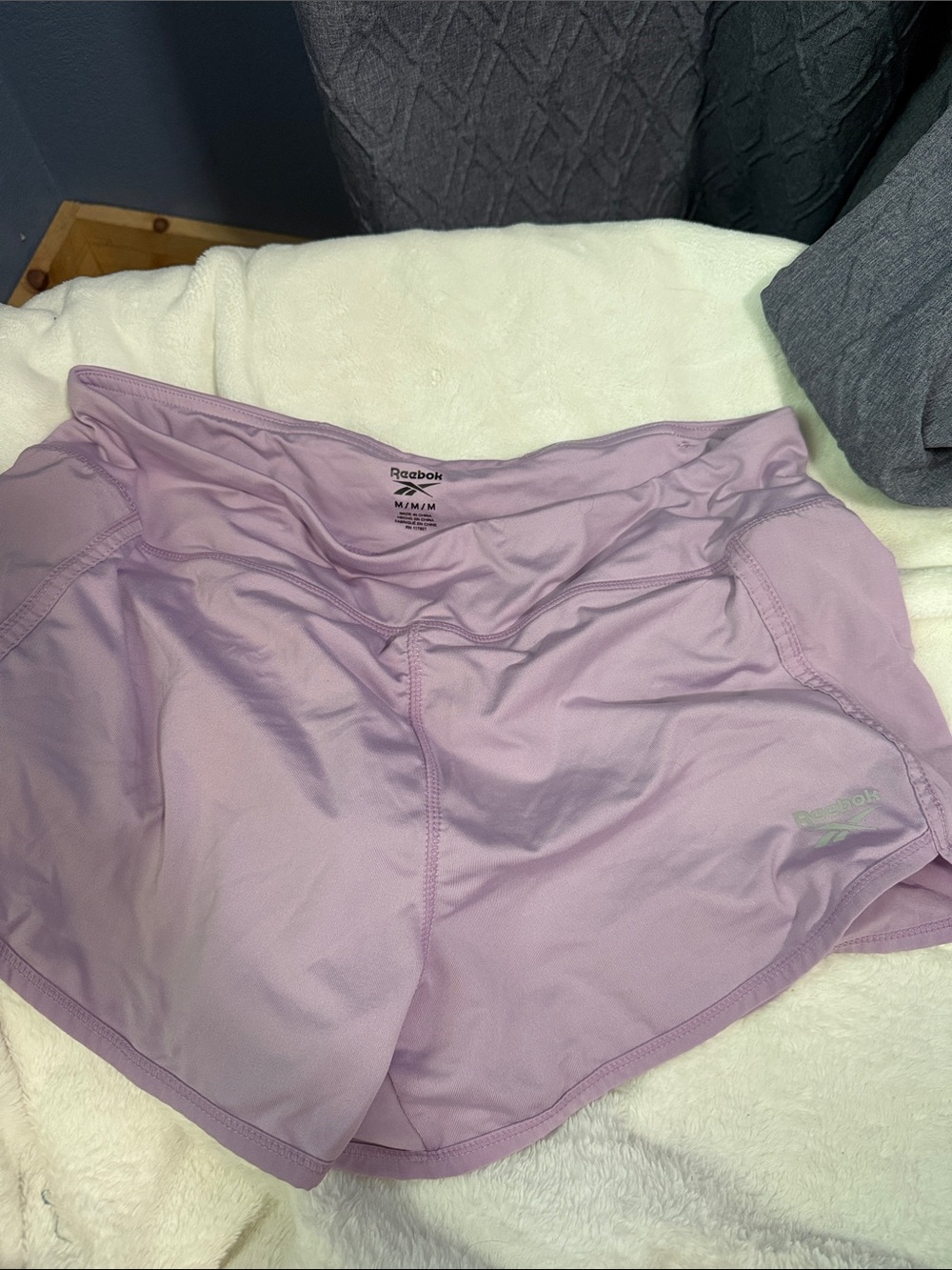 Reebok Women’s Light Lavender Athletic Shorts
